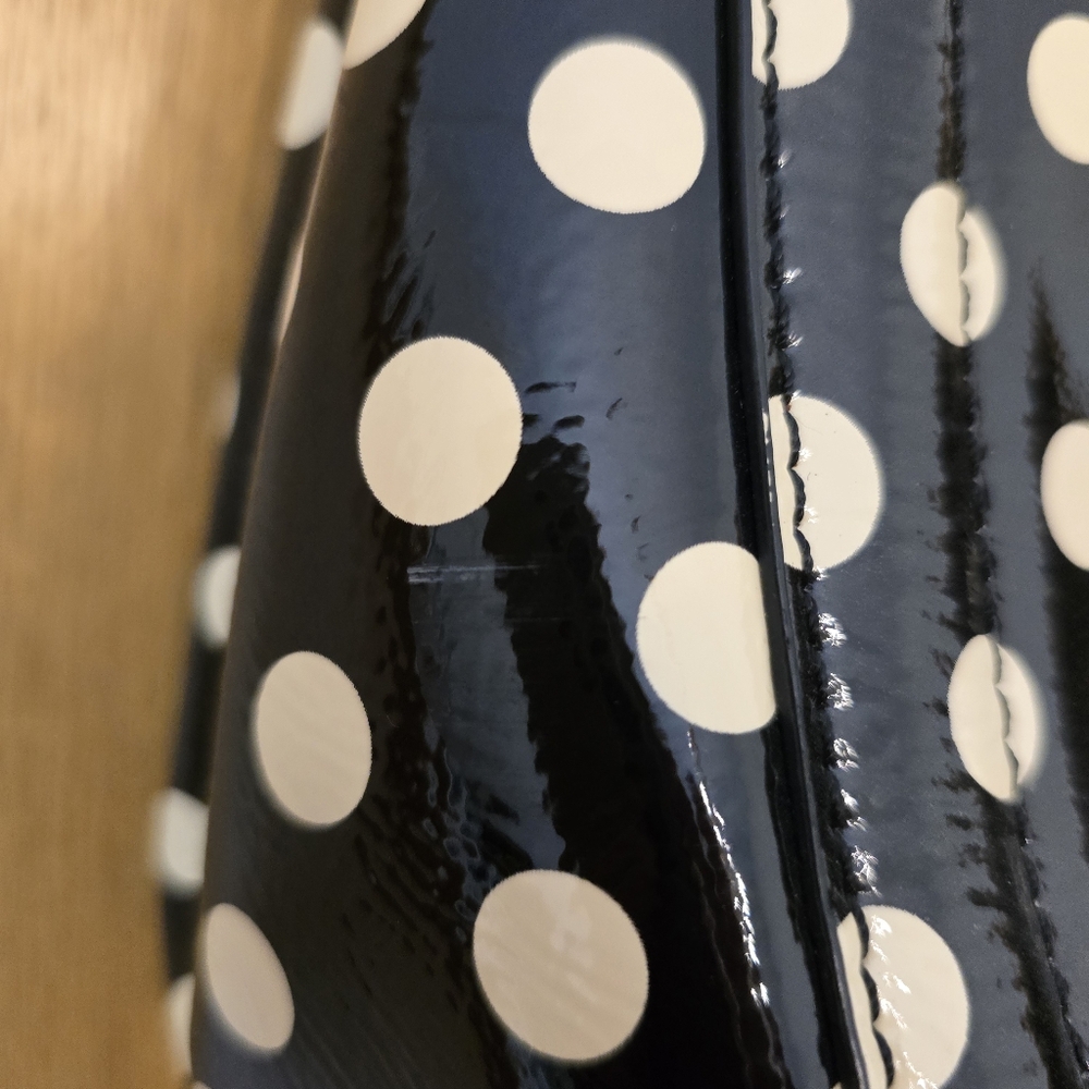 Kate Spade Black and Cream Polka Dot Shoulder Bag, EUC - Picture 6 of 12